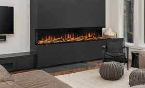 Evonic Karlstad 3 sided installation electric fire